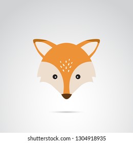 Fox vector icon.