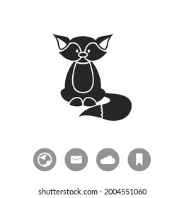 Fox vector icon. Animal symbol.
