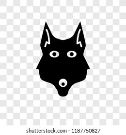 Fox vector icon isolated on transparent background, Fox transparency logo concept