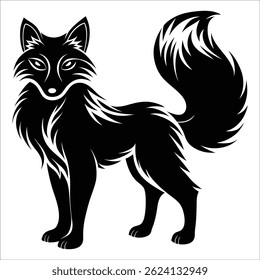 Fox Vector icon silhouette symbol