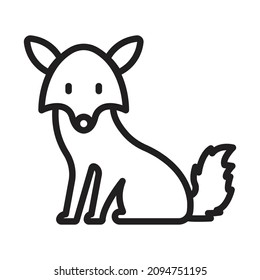 Icono de vector Fox que puede modificar o editar fácilmente 

