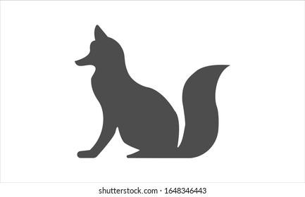 
Fox vector icon for wildlife and nature themed designs