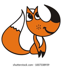 Fox. Vector illustration.