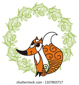 Fox. Vector illustration