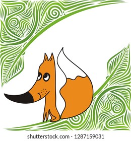 Fox. Vector illustration