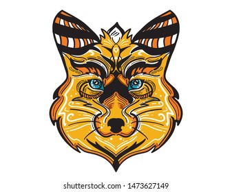 Fox vector illustration design for t-shirt