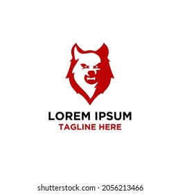 Concepto de logotipo de ilustración de vector Fox