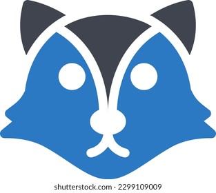 fox Vector illustration on a transparent background. Premium quality symmbols. Glyphs vector icons for concept and graphic design.