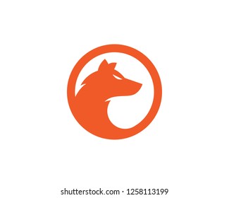 Fox vector illustration silhouette icon design