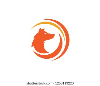 Fox vector illustration silhouette icon design