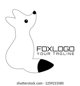Fox vector illustration silhouette icon design - Vector