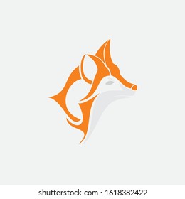 Fox vector illustration silhouette icon design