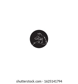Fox vector illustration silhouette icon design