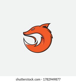 Fox vector illustration silhouette icon design