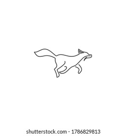 Fox vector illustration silhouette icon design
