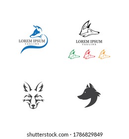 Fox vector illustration silhouette icon design