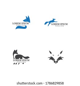 Fox vector illustration silhouette icon design