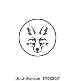 Fox vector illustration silhouette icon design