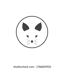 Fox vector illustration silhouette icon design