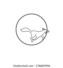 Fox vector illustration silhouette icon design
