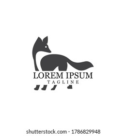 Fox vector illustration silhouette icon design