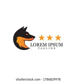 Fox vector illustration silhouette icon design