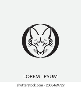 Fox vector illustration silhouette icon design