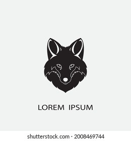 Fox vector illustration silhouette icon design
