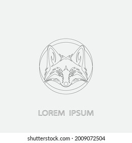 Fox vector illustration silhouette icon design