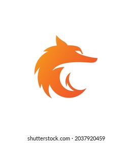 Fox vector illustration silhouette icon design