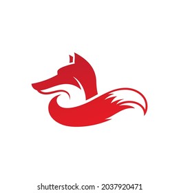 Fox vector illustration silhouette icon design