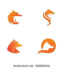 Fox vector illustration silhouette icon design