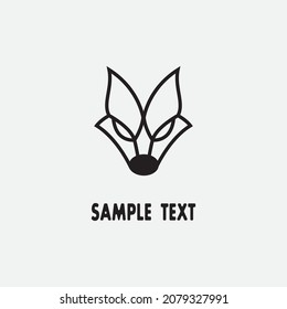 Fox vector illustration silhouette icon design