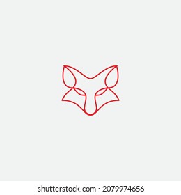 Fox vector illustration silhouette icon design