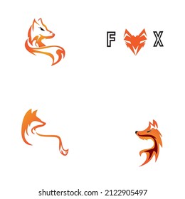 Fox vector illustration silhouette icon design