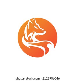 Fox vector illustration silhouette icon design