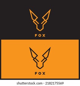 Fox vector illustration silhouette icon design