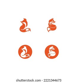 Fox vector illustration silhouette icon design