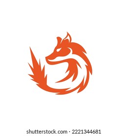 Fox-Vektorgrafik-Silhouettendesign