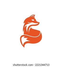 Fox vector illustration silhouette icon design