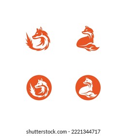 Fox vector illustration silhouette icon design