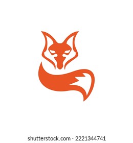Fox vector illustration silhouette icon design