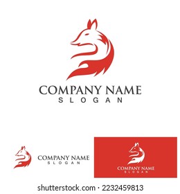 Fox vector illustration silhouette icon design