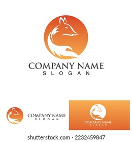 Fox vector illustration silhouette icon design