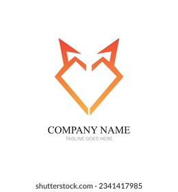 Fox vector illustration silhouette icon design
