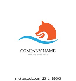 Fox vector illustration silhouette icon design