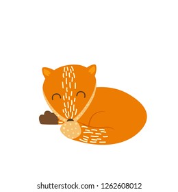 fox vector illustration simple