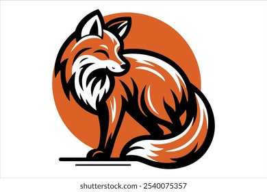 Fox Vector Illustration is a simple vector art style