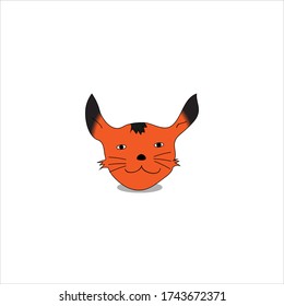 
Fox vector image on a white background