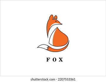 Fox vector logo design icon . illustrator vector file.
